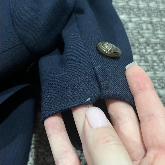 Vintage Talbots | Navy Blue Wool Blazer - Picture 15 of 16